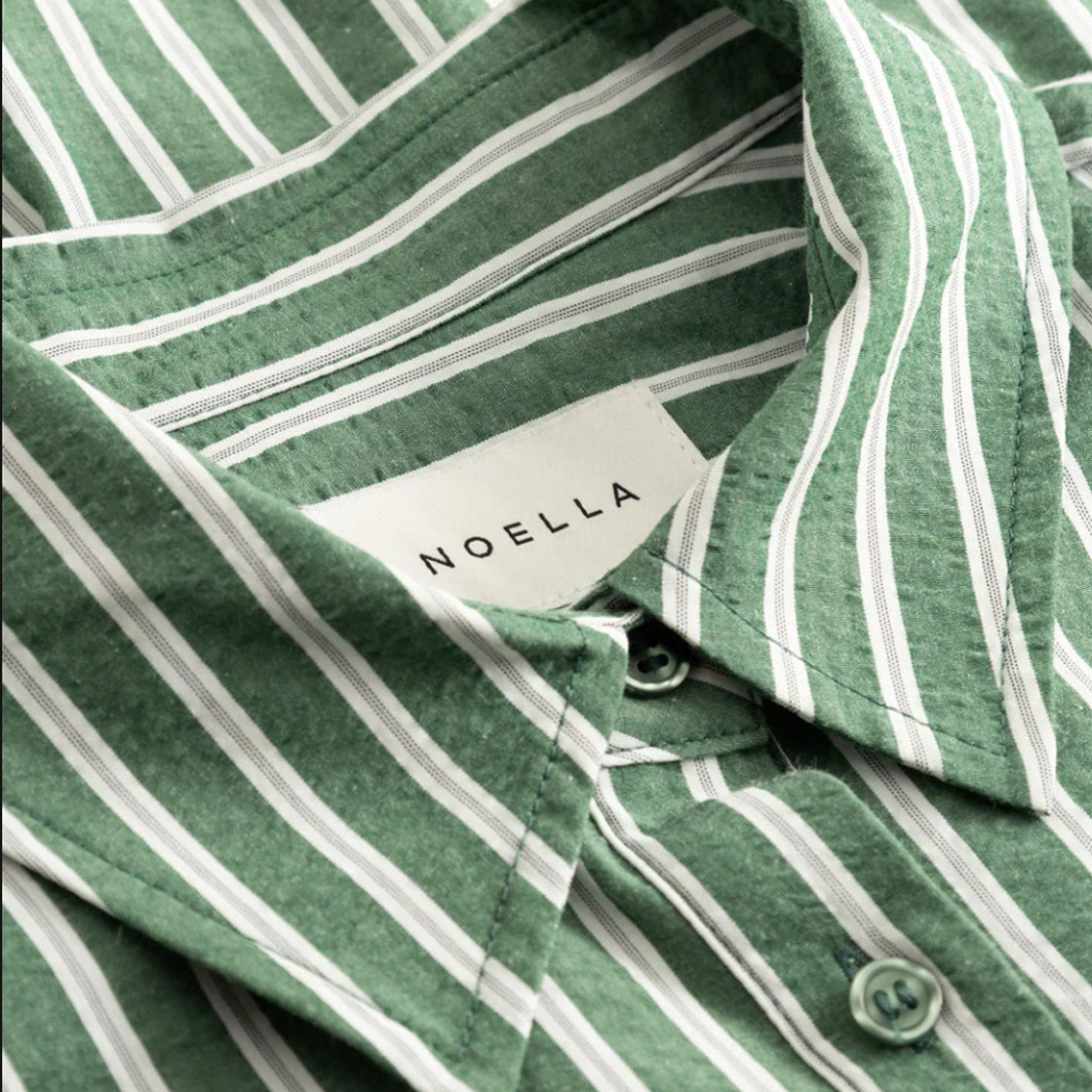 Skjorte Marlon Grøn/Hvit Striper - By Noella