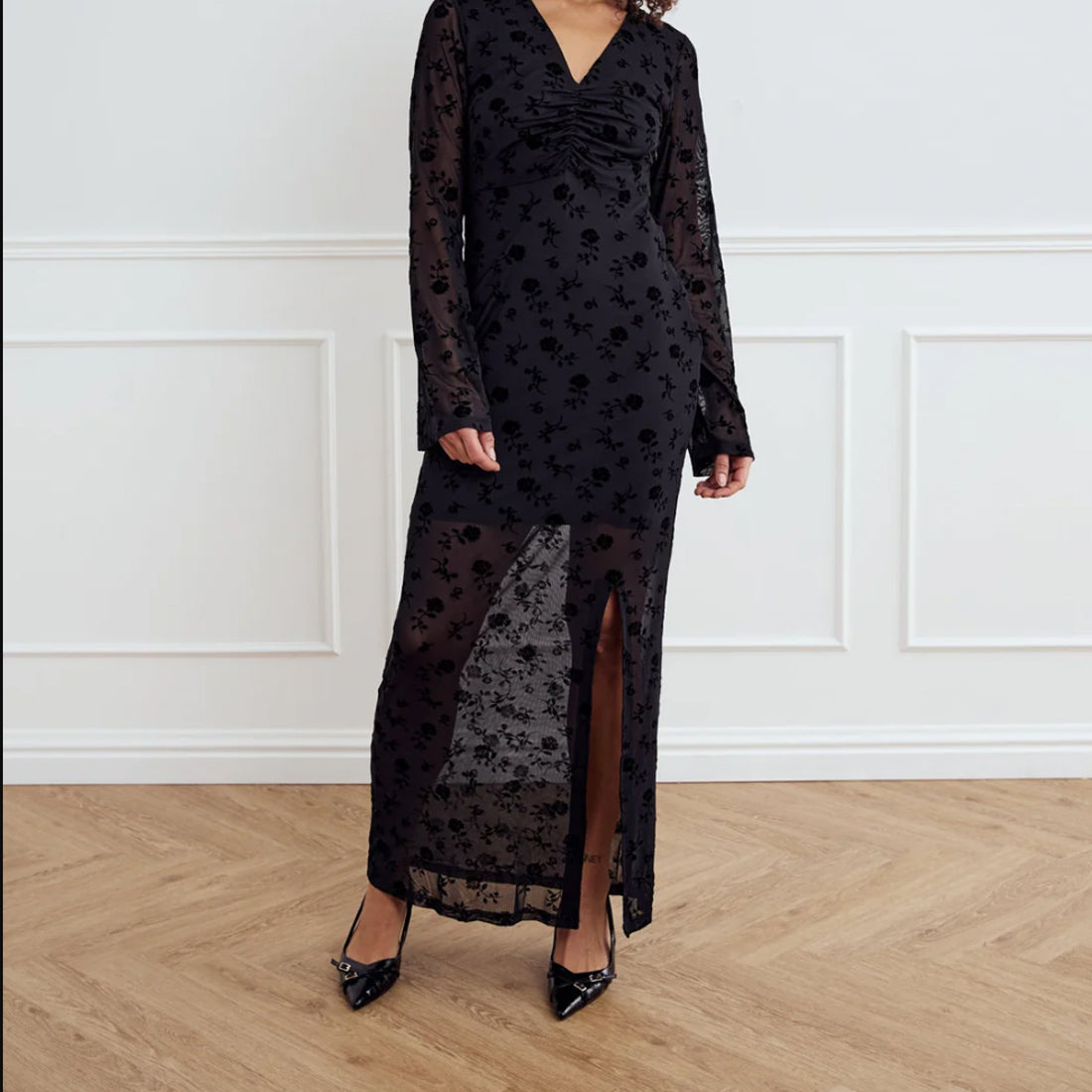 Kameyella Dress Black Print - By Noella