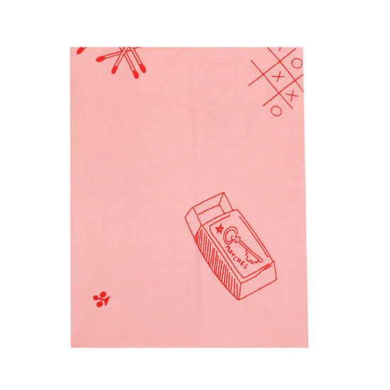 Polly Embroid Duk Flamingo - By Habiba