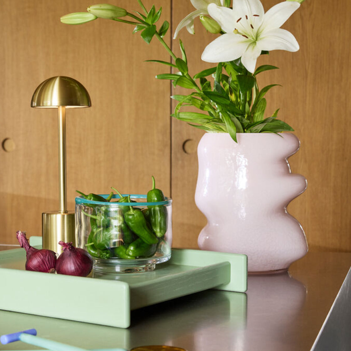 Vase Lote Rosa Glass - By Hübsch