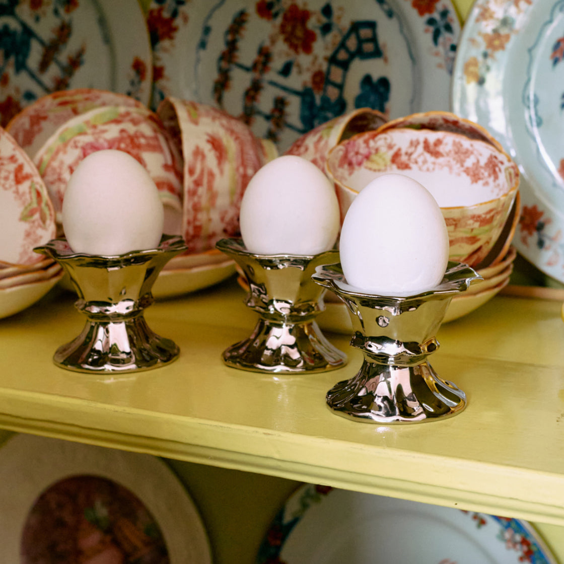 Eggeglass Keramikk Chrom - By HK Living