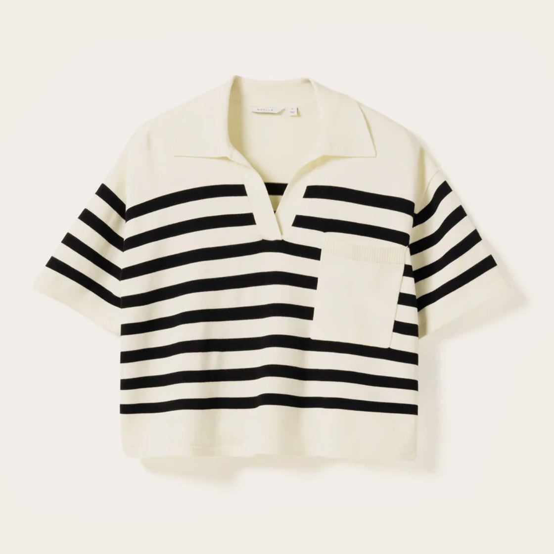Topp Maryann Knit Darryll Black Stripe - By Noella