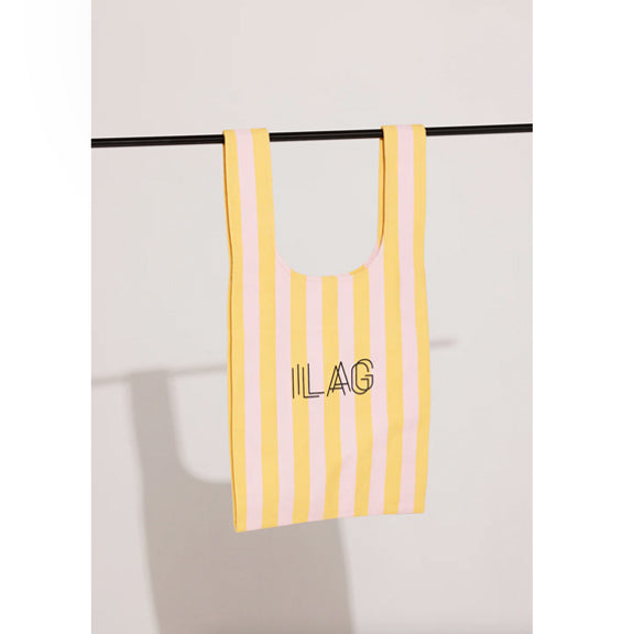 Prestekrage Bag Pink Stripes - By ILAG