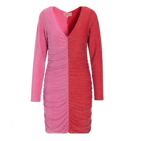 Jasmin Kjole Rosa/Rød - By Hunkön