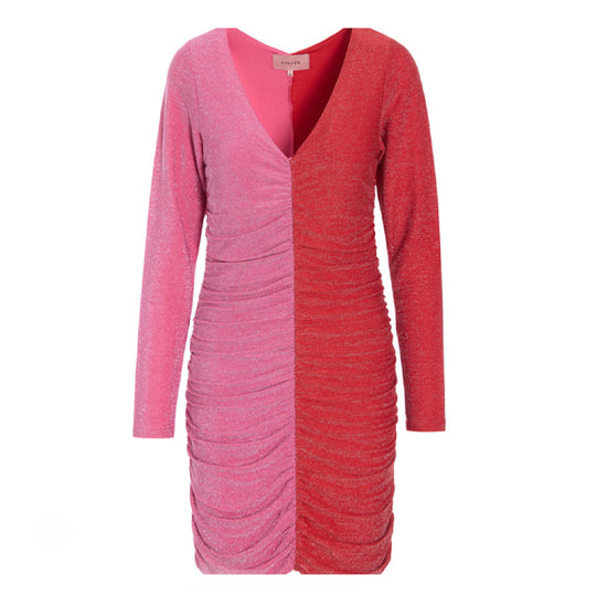 Jasmin Kjole Rosa/Rød - By Hunkön