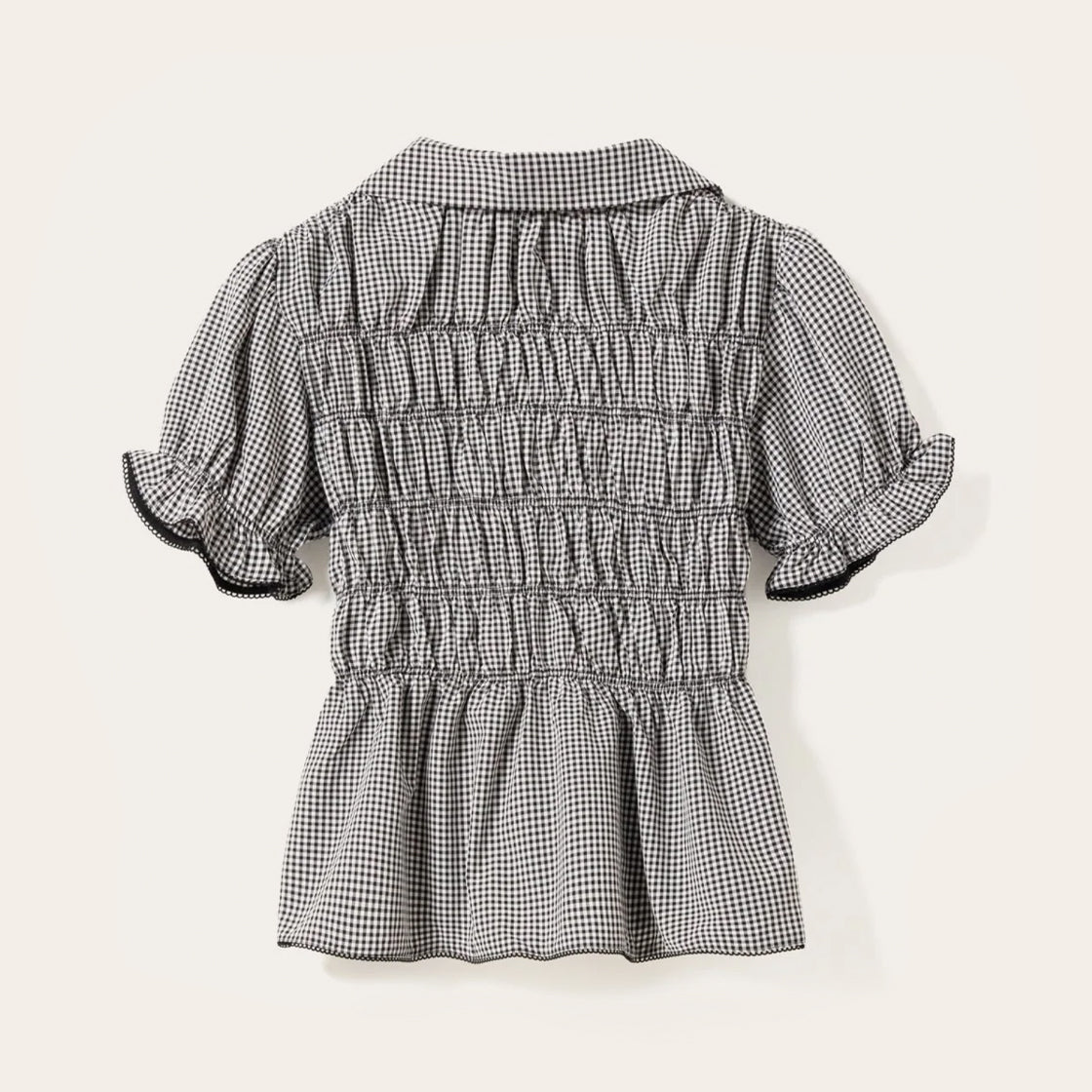 Bluse Marty Darlyn Black Check- By Noella