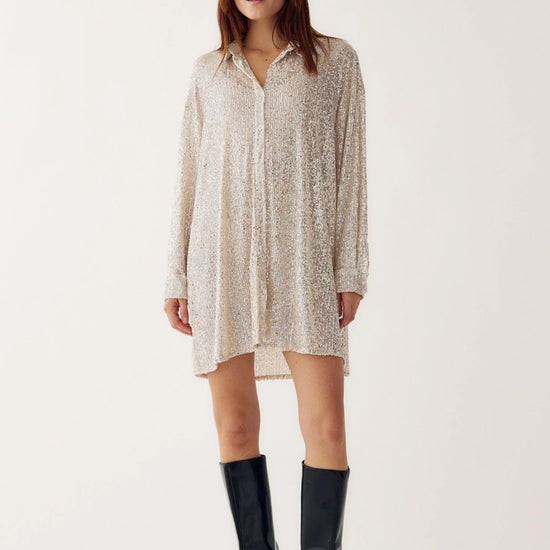 Lizanne Skjorte Paljetter - By Noella