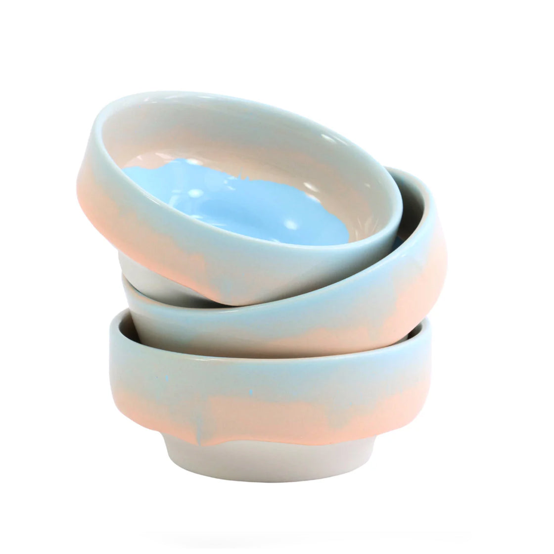 Dip Dish Baby June - By Studio Arhoj keramikk-skåler i lys pastell med bred og stødig fot i moderne design