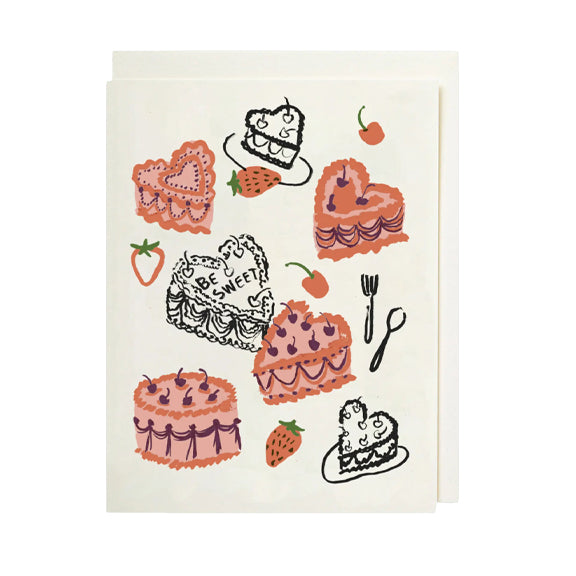 Postkort Be Sweet Cake - By The Archivist Gallery