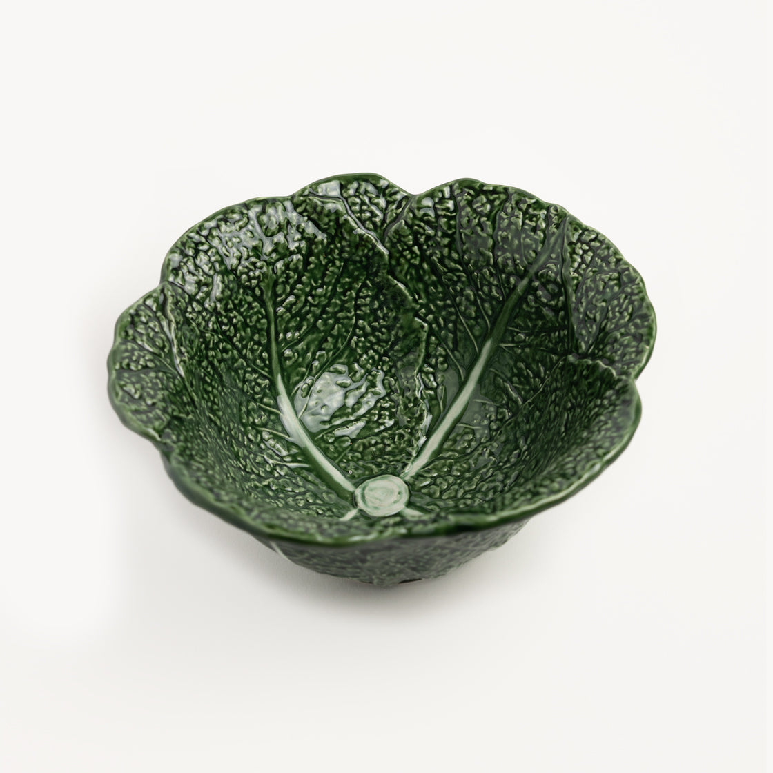 Skål Rund Kålblad Medium - By Heim Studio