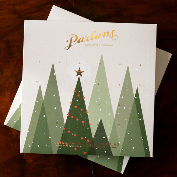 Julekalender Karamell dekket med Sjokolade - By Pärlans Stockholm