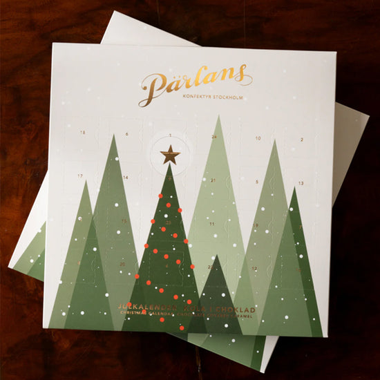 Julekalender Karamell dekket med Sjokolade - By Pärlans Stockholm