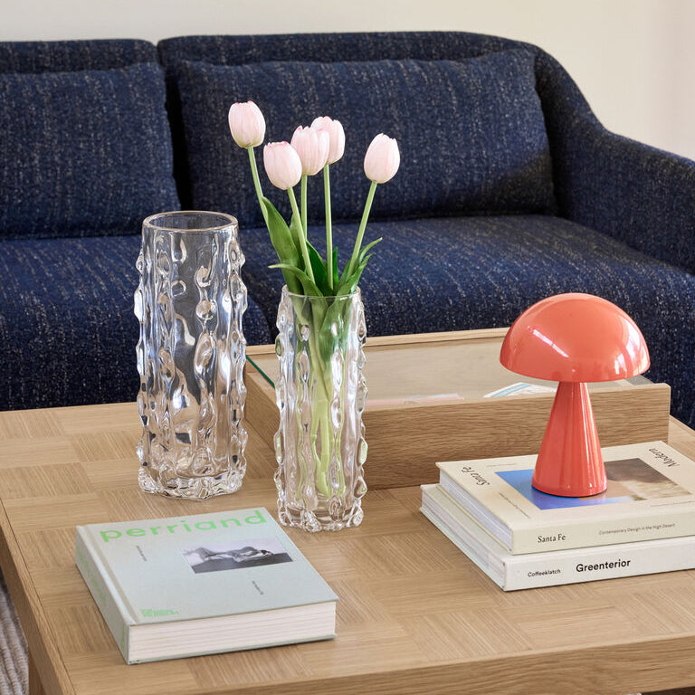 Kawa vase i klart glass stor - av Hübsch