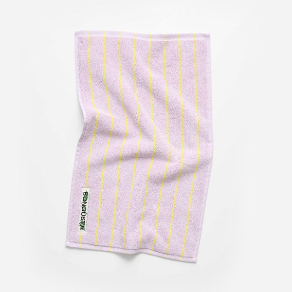 Naram Gjestehåndkle Små Lilac/Neon Yellow - By Bongusta