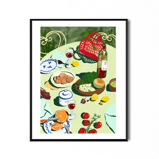 Piknik i parken Print  30x40 - By Aksiamos