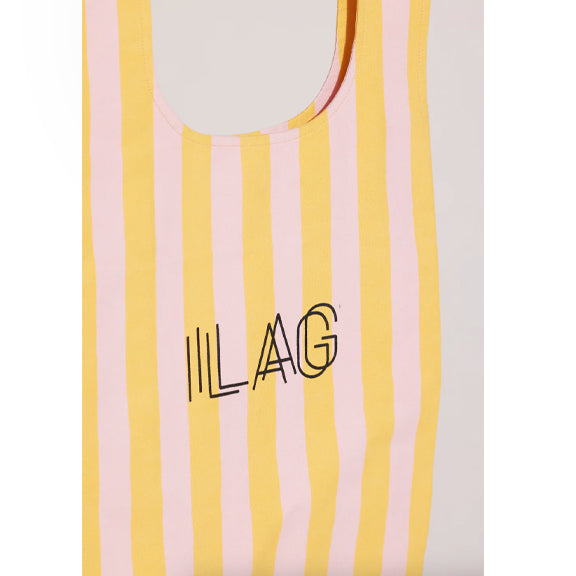 Prestekrage Bag Pink Stripes - By ILAG