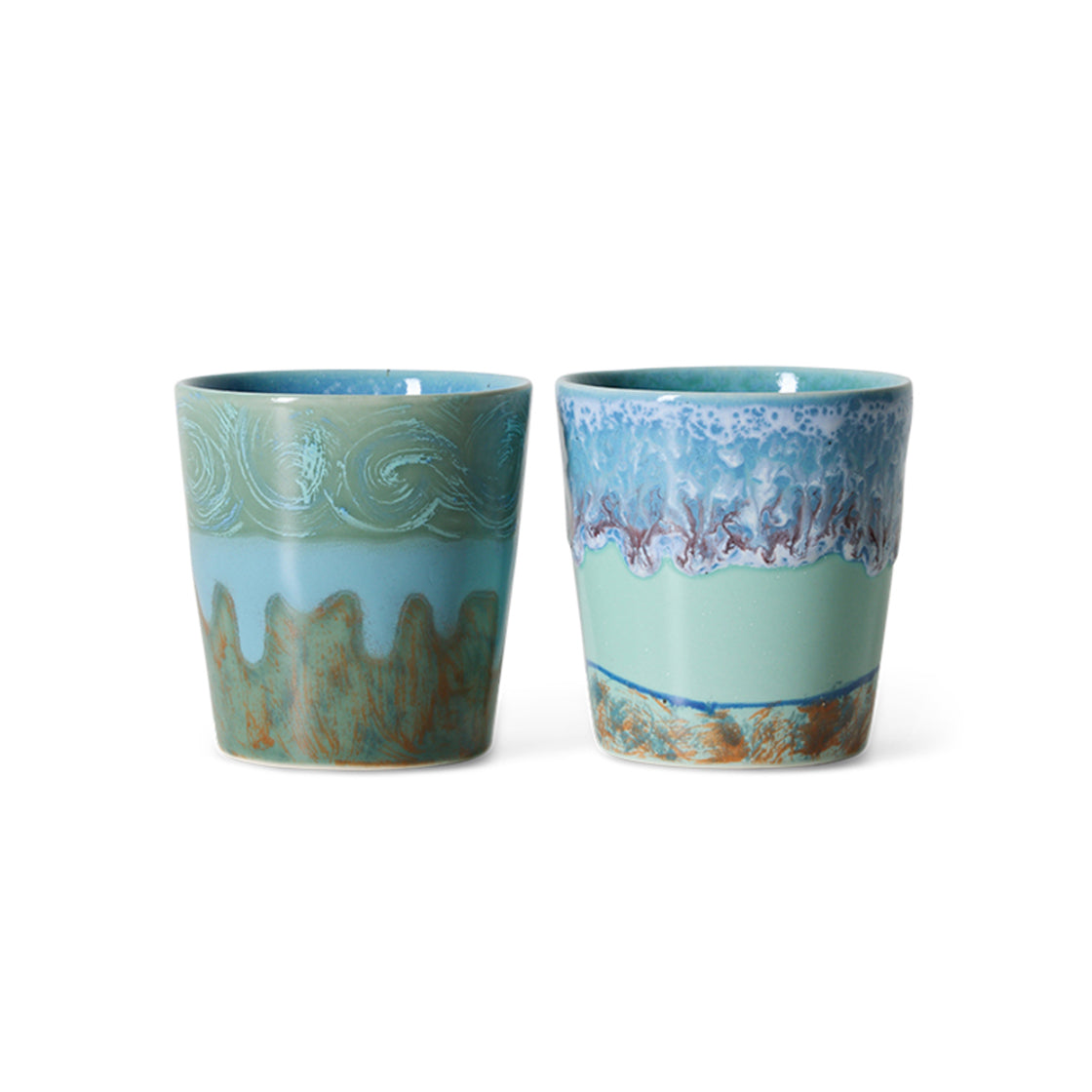 70´s Keramikk Kopp Van Gogh Sett med 2 - By HK Living