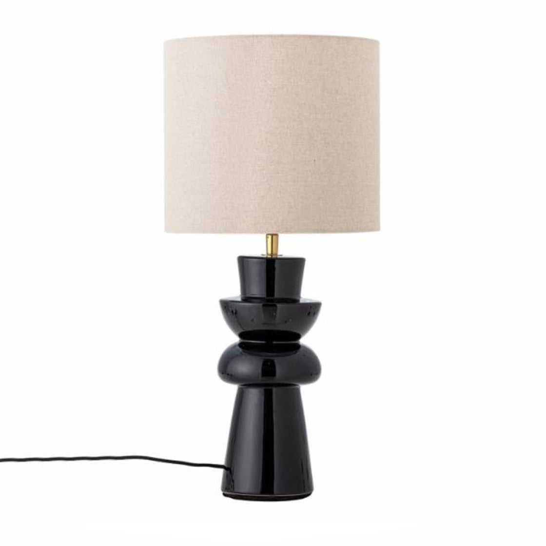 Bordlampe Lio Steintøy Sort - By Bloomingville