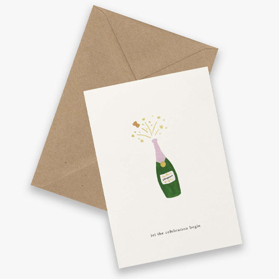 Postkort Let the celebration Begin - By Kartotek Copenhagen