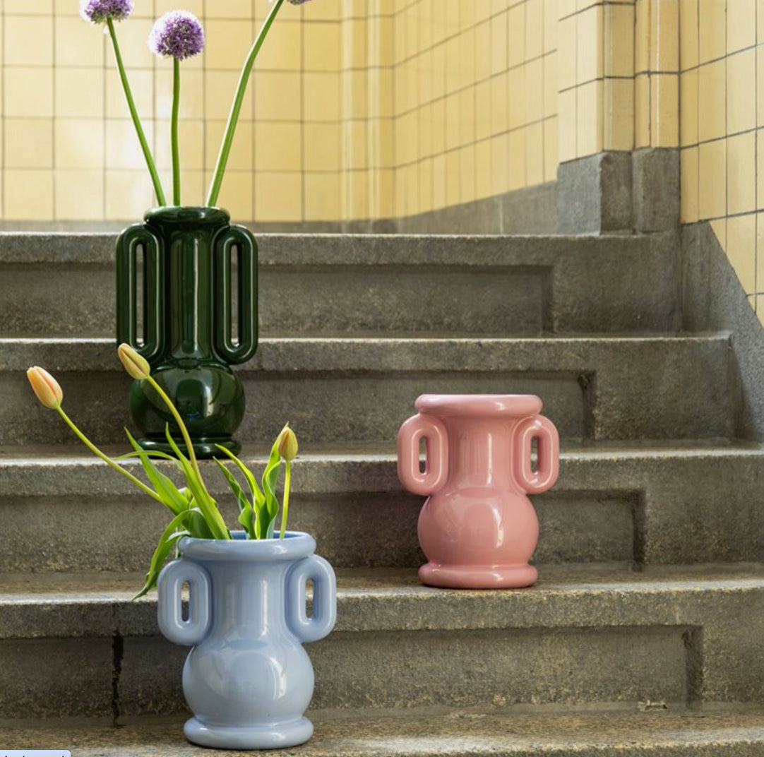 Vase Amfora Blå - By &Klevering