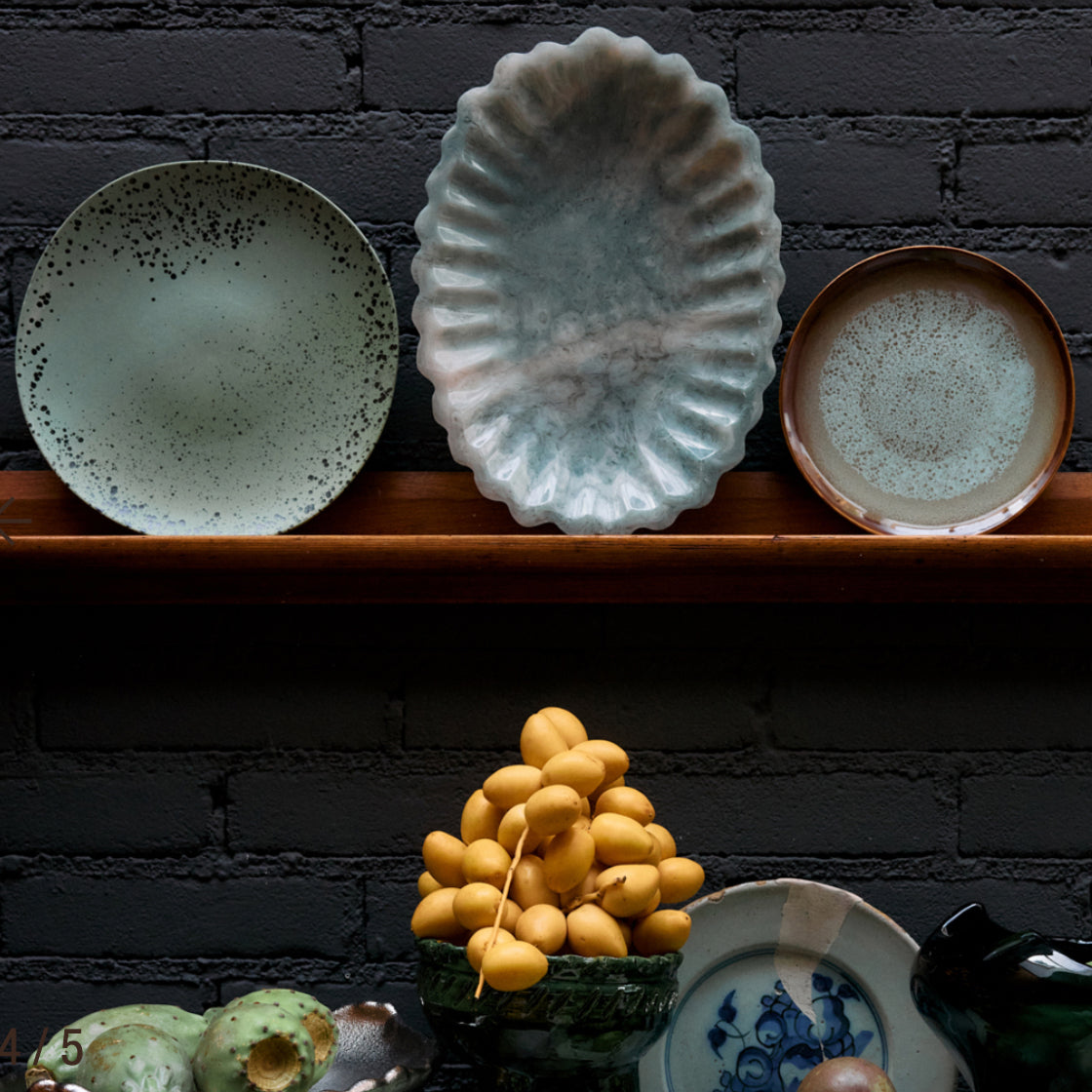 Fat Resin Lys Blå/Hvit - By HK Living