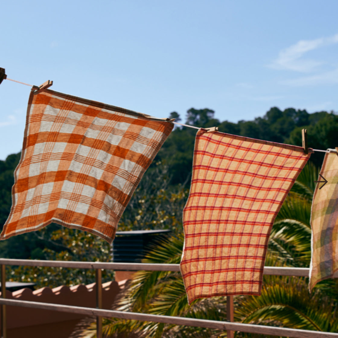 Kjøkkenhåndkle Rutete Strawberry/Cream - By HK Living