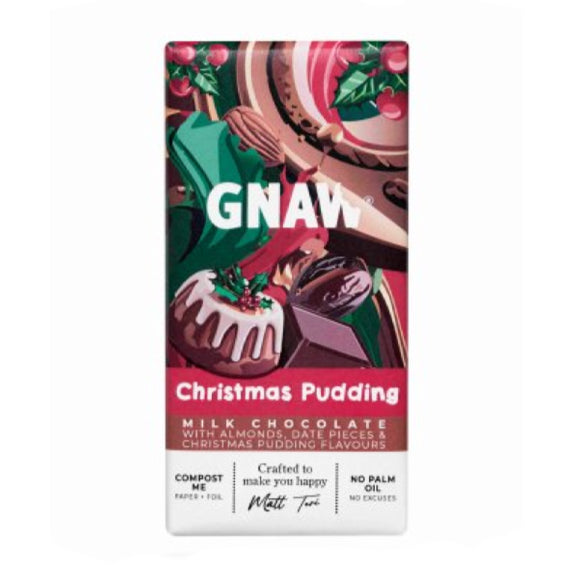 Gnaw Sjokolade Christmas Pudding Melk - By GNAW