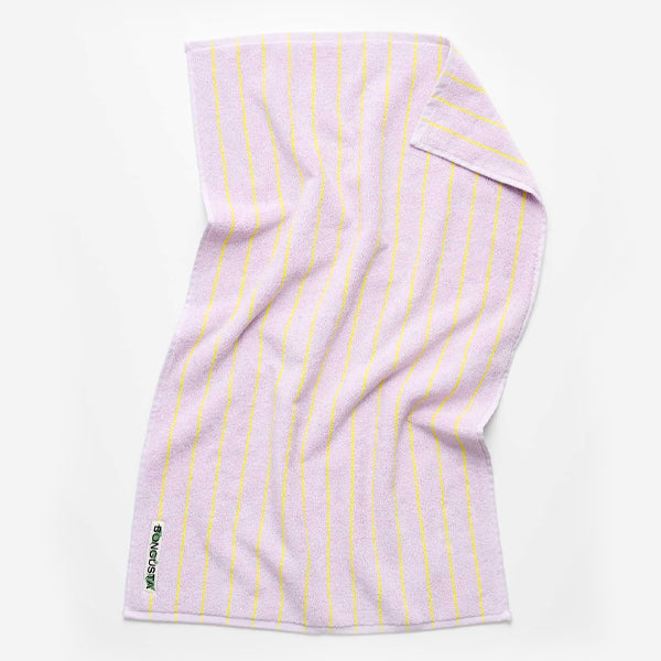 Naram Håndkle Lilac and Neon Yellow 50x80 - By Bongusta