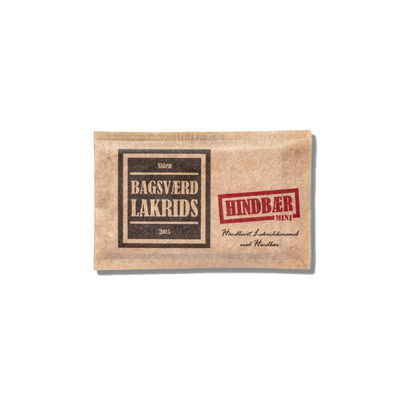 Lakris Mini Bringebær 40. gr. - av Bagsværd Lakrids