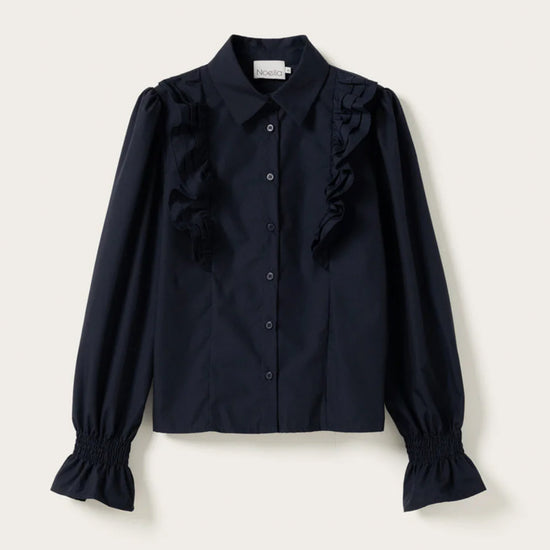 Lucina Bluse Mørk Blå - By Noella