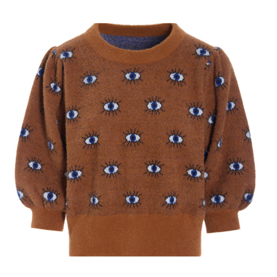 Lilou Topp Brun/Mønster  - By Hunkön