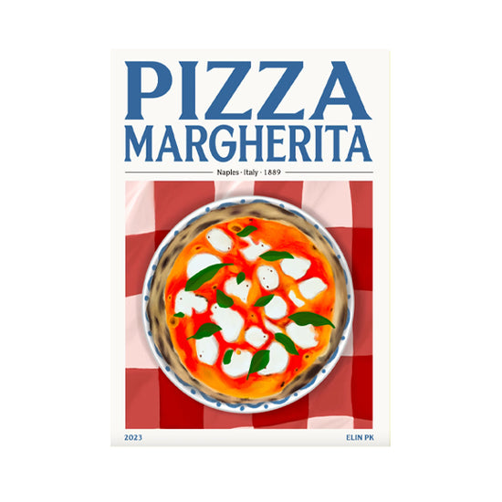 Pizza Margherita Print - By Elin PK