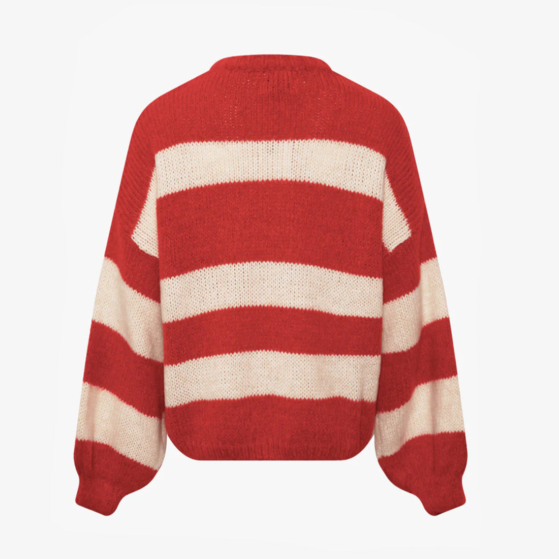 Give Love Knit Red Ivory Stripe - By Noella