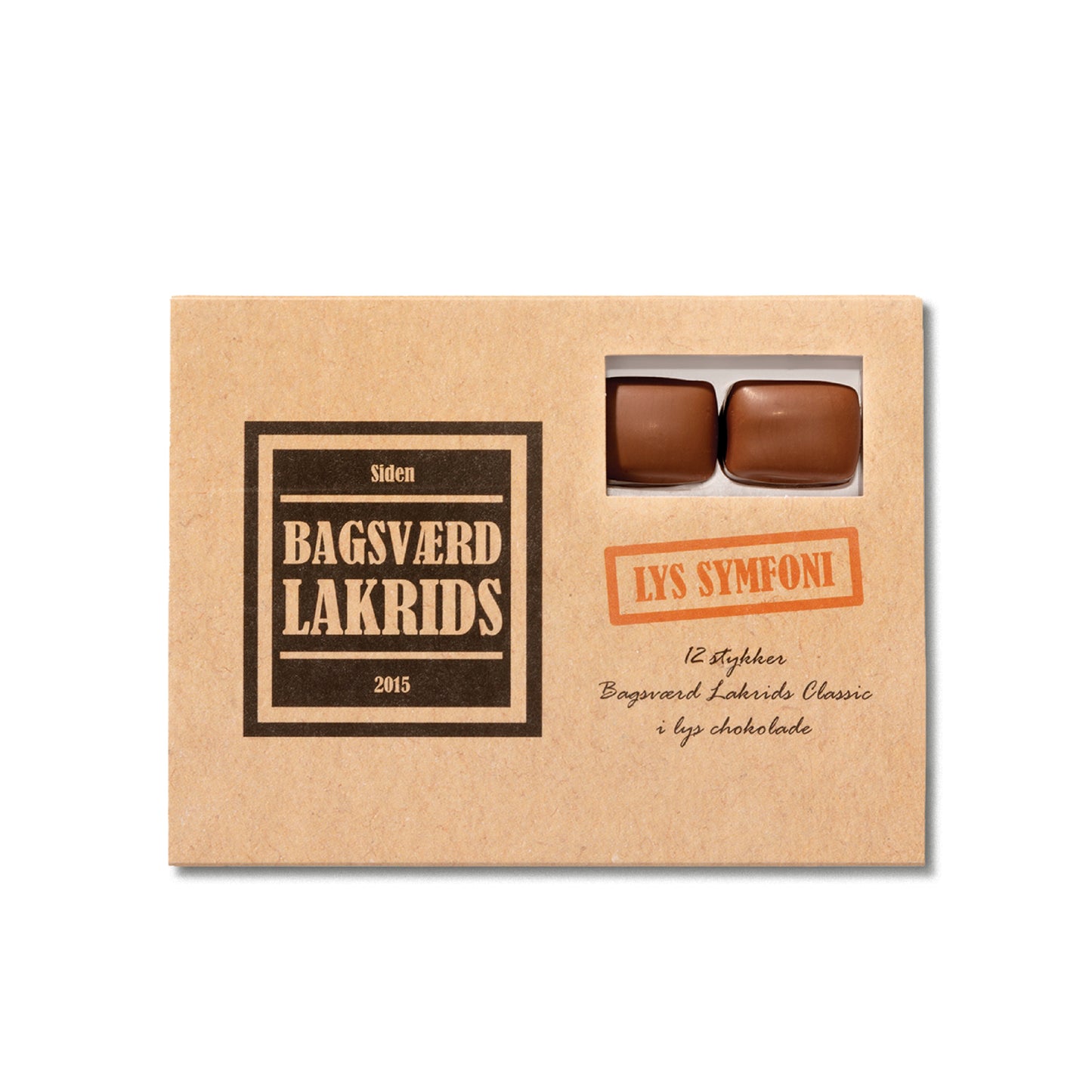 Lys Symfoni eske 120 gr. - av Bagsværd Lakrids