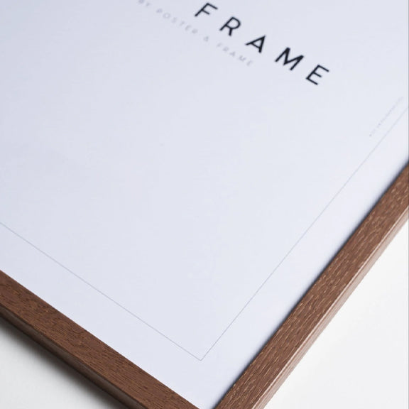 Ramme Mørk Eik A4 - By Poster Club