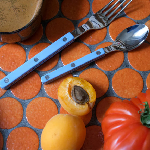 Teskje Bistro Solid Pastel Blue - By Sabre Paris