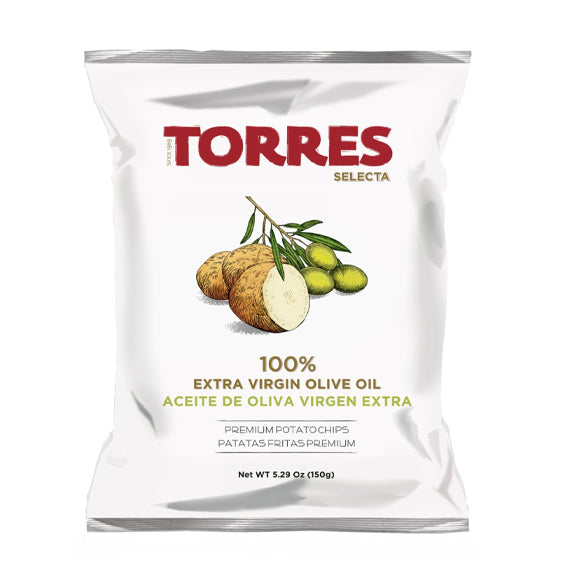 Torres Chips Olivenolje 125g (Stor pose) - By Patatas Torres