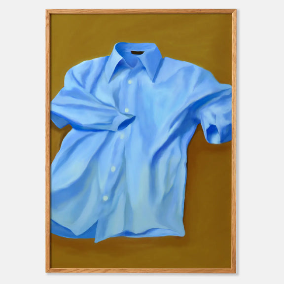 Blue Shirt Bilde Lerret - By Paper Collective