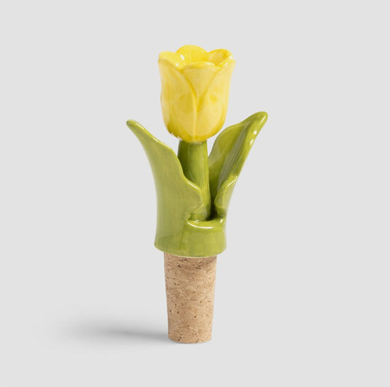 Flaskepropp Tulipan Gul - By &Klevering