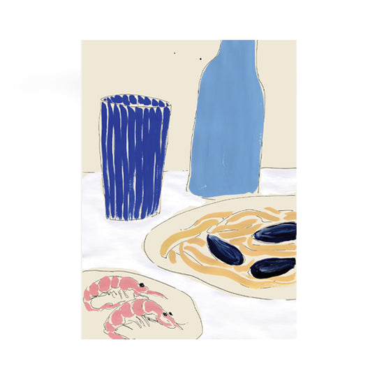 Positano Lunchtime Print - By Paper Collective