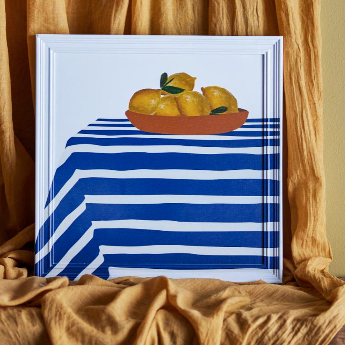 Bilderamme Med Motiv Limone  - By Bloomingville