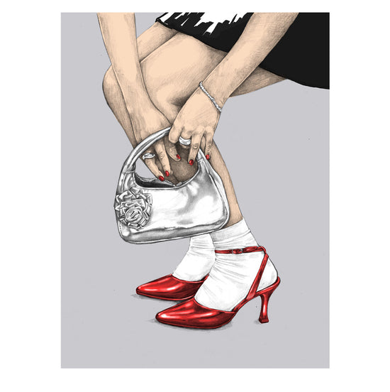 Print Red Shoes 30x40 - By Åshild Schnelle