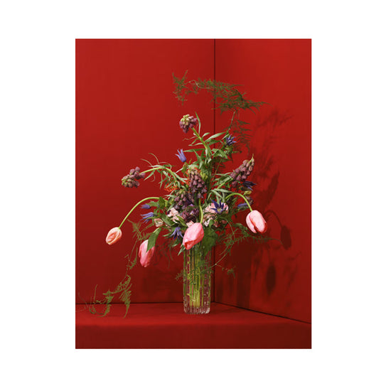Blomst 03, Red - By Paper Collective
