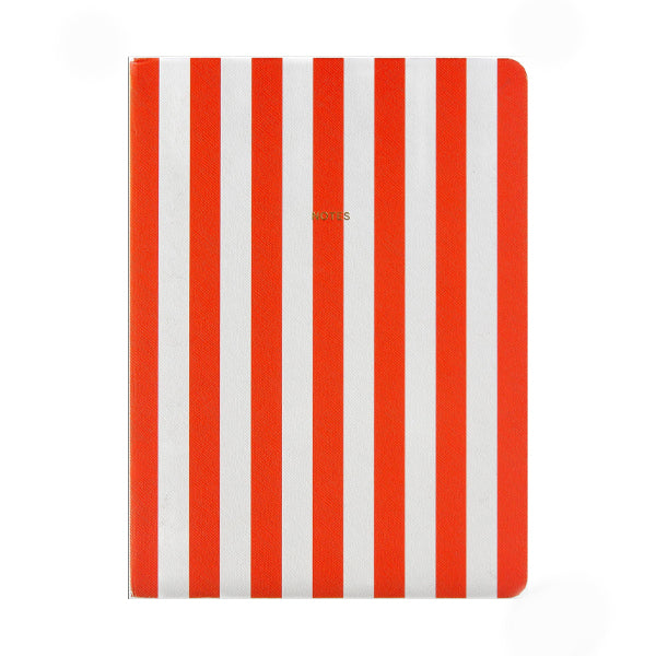 Notatbok I Stoff Rød/Orange - By A-Journal Collection