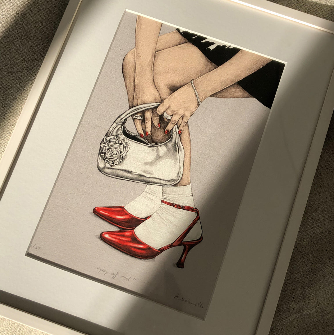 Print Red Shoes 30x40 - By Åshild Schnelle