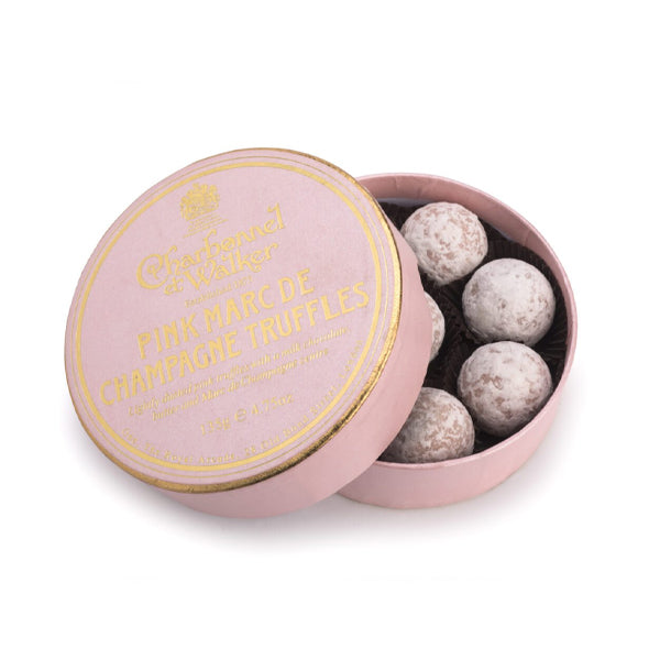 Pink Marc de Champagne Chocolate Truffles 135g - By Charbonnel Et Walker