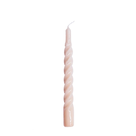 Twisted Candle Nude 21 cm - By Kunstindustrien