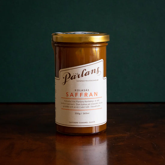 Glass med Safran/Karamell Saus - By Pärlans Stockholm