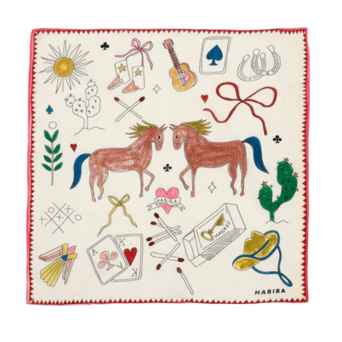 Polly Bandana 60x60 Vanilla - By Habiba