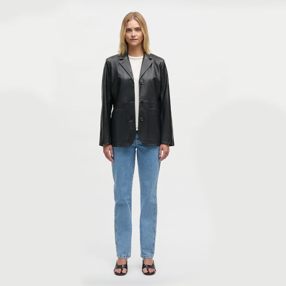 Jakke Shiny Leather Lesley - By Mads Nørgaard